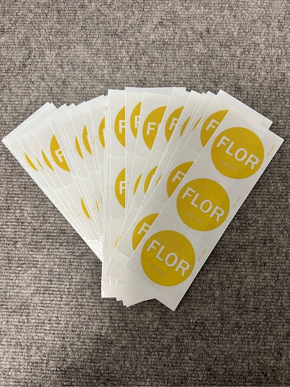 FLOR FLORdots Rug Adhesives White & Yellow